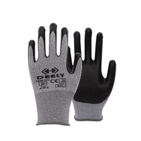 Gants enduits de PU pour la construction, l'électronique et l'entreposage, 13 jauges, multicolores (blanc, noir, gris), en polyester enduit de PU