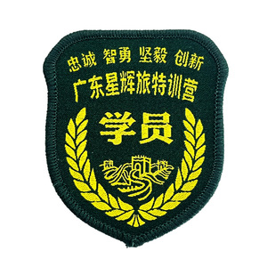 Jiefa Embroidered Patch Irregular Shape <b>Sew</b>-On Polyester School Uniform <b>Badge</b> For Home Textiles Apparel - Product Image 1