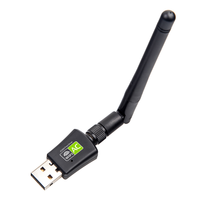 Adaptador WIFI USB de 600mbps de Doble Banda 2.4G+5G, Tarjeta de Red Inalámbrica USB para Laptop y PC, Sin Necesidad de Controladores