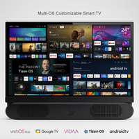 TV LED Portabel Terintegrasi 24 Inch Full HD Smart TV Android WebOS Google TV Vidaa Tizen Sistem Opsional Grosir Pabrik