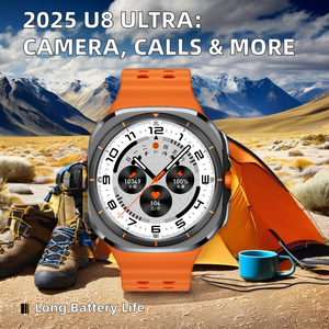 2025 U8 अल्ट्रा स्मार्टवॉच एंड्रॉइड के साथ एंड्रॉइड ओएस स्वतंत्र कॉलिंग और सूचना स्वागत 5g4g 3 + 32 जीबी स्पोर्ट्स मोड कैमरा - Product Image 2