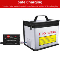 Grande capacité ignifuge anti-déflagrant fermeture à glissière pochette Lipo batterie stockage coffre-fort garde usage spécial sacs étuis