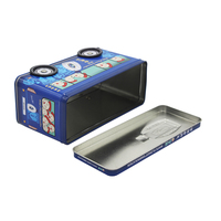 Offre Spéciale personnalisé exquis imprimé fer blanc Lager boîte en fer blanc chocolat Biscuit voiture en forme de métal noël boîte en fer blanc emballage cadeau