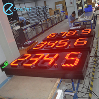 7 Segments Led Module 12 "16" 18 "24" Taille Prix Du Gaz Écran Numérique RF Télécommande Prix Signe