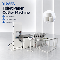 Máquina Cortadora de Papel Higiénico de Alta Velocidad Totalmente Automática Controlada por PLC de 1880 con Cortador Accionado por Servomotor