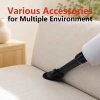 Aspirateur sans fil avec station de nettoyage, aspiration de 17000 PA, avec divers accessoires pour de nombreux environnements, filtre HEPA lavable