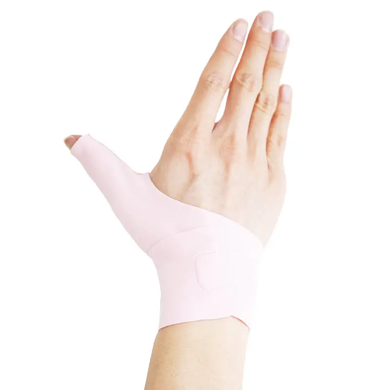 Hot Sale Medical Orthopedic Protection Fingerless Breathable Compression Adjustable Thumb Wrist Guard Support Hand Brace