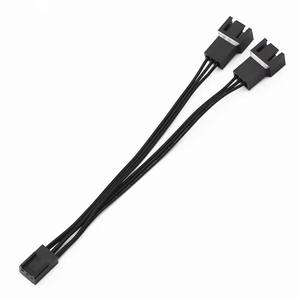 ตัวแยกพัดลม3พินคู่เชื่อมต่อคูลเลอร์ซีพียูหรือพัดลมเคสสองตัวเข้ากับส่วนหัวของเมนบอร์ดเดี่ยวที่มีการเชื่อมต่อที่ปลอดภัย - Product Image 6