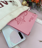 Carnet de notes personnalisable A6 en cuir PU Lynmoe, couleur personnalisée, haute qualité, portable, style rétro découpé, vente en gros