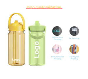Botella de Agua Deportiva Portátil de 580 ml, Transparente, Tritan, Libre de BPA, Ecológica, con Pajita de Succión y Agarre Manual, para Uso Unisex - Product Image 2