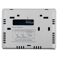 Termostato Eléctrico para Aire Acondicionado Honeycool HVAC20, 100-240V, Plástico, Uso Doméstico, 5+2 Programable, Multifase, Repuestos