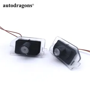 Autodragons super bright white car mirror pozzanghera light under-view projector car mirror warning light gle