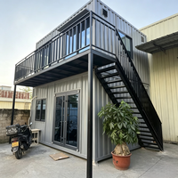 Maison conteneur modulaire préfabriquée en acier contemporaine de 20 pieds à assemblage rapide pour ferme, appartement, atelier, hôtel, dortoir