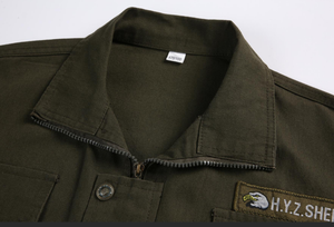 Tuta da <span class=keywords><strong>Lavoro</strong></span> Professionale Unisex in Cotone e Poliestere Resistente all'Usura con Protezione per Motosega e Logo Personalizzato - Product Image 3