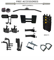 Station multifonctionnelle tout-en-un Premium avec rack de musculation et machine Smith pour équipement de salle de sport, vente en gros de poids de musculation pour salle de sport