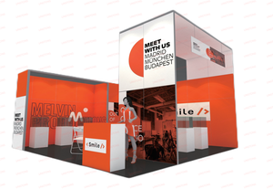 Moderna struttura in tessuto doppio lato con spessore di 80mm profili in alluminio striscia LED per Lightbox espositivo (54) - Product Image 4