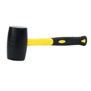 Other <b>Rubber</b> Mallet 400g 750g Plastic Coated Handle Durable Tile <b>Flooring</b> Hammer Renovation Tool - Product Image 6