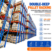 Système de rayonnage à palettes haute capacité, rayonnage multi-niveaux en acier pour entrepôt, unité d'étagères robustes pour centre logistique
