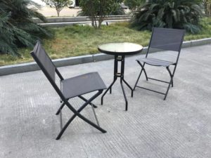 Offre Spéciale en Europe <span class=keywords><strong>Chaise</strong></span> de <span class=keywords><strong>jardin</strong></span> pliante en acier anthracite d'une capacité de 265lb <span class=keywords><strong>sans</strong></span> <span class=keywords><strong>accoudoir</strong></span> pour <span class=keywords><strong>jardin</strong></span>, balcon et cour - Product Image 6