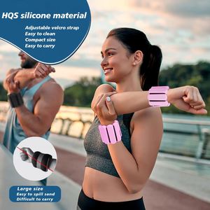Adjustable Soft Wearable Fitness Bracelet Ankle Wrist Weights for Running Yoga Pilates <b>Strength</b> <b>Training</b> Workout Equipment - Product Image 3