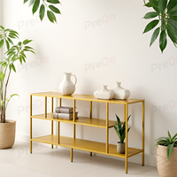 Table console d'angle décorative en acier de style nordique, hauteur réglable, montage facile, pour villa, hôtel, salon, entrée