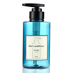 Bouteille de gel douche rechargeable 300ml 500ml Bouteilles de shampoing en plastique PET avec pompe à lotion noire - Product Image 6