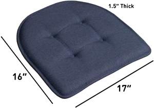 Kingworth-Almohadillas De espuma viscoelástica para silla, Almohadillas acolchadas para asiento en forma De U, juego De 6 unidades - Product Image 3