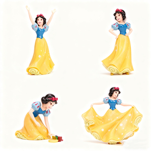 Moules en PVC personnalisés, Chine, <span class=keywords><strong>figurines</strong></span> d'action de jouets, modèle de jouet d'anime princesse pour enfants - Product Image 4