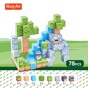 Guoan Đồ Chơi Giáo <span class=keywords><strong>D</strong></span>ục Hơi Nước 2.5Cm Mạnh Mẽ Từ <span class=keywords><strong>Cube</strong></span> Rừng Thăm <span class=keywords><strong>D</strong></span>ò DIY Sáng Tạo Xây <span class=keywords><strong>D</strong></span>ựng Từ Khối Bộ Cho Trẻ Em - Product Image 2