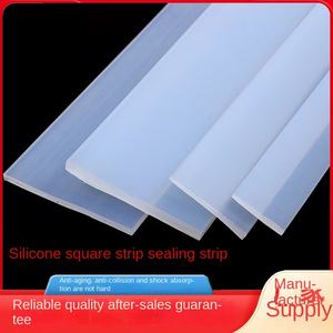 סיליקון מוצק עמיד בטמפרטורה גבוהה עמיד בפני שחיקה שטוח נגד התנגשות עמיד למים בולם זעזועים אטימה מרובעת לבן אדום - Product Image 3