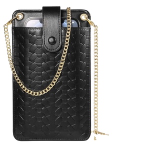 Portefeuille pour téléphone portable, petit sac à bandoulière avec fente pour carte, adapté à l'<span class=keywords><strong>iphone</strong></span> 13 12 11 Pro Max XR (noir) - Product Image 1