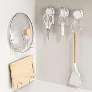 Suction Cup Sponge Rack With Hook For Kitchen Sink Dishwashing Storage Multifunctional Steel Wool Holder - Product Image 2