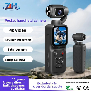 Videocamera Tascabile 4K, Action Cam per Vlog, Display IPS da 1,69 Pollici, Zoom Digitale 16X, Registrazione in Loop, OEM - Product Image 1