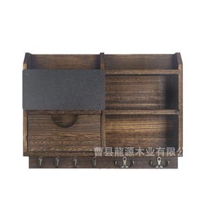 Porte-clés mural en bois avec crochets pour l'entrée ou le bureau - Product Image 5