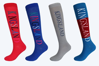 Offre Spéciale femmes sport équitation chaussettes coton pur personnalisé coloré longue équestre chaussettes
