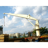 Grue de pont marine hydraulique à flèche rigide de haute qualité 5, 6, 8, 10 tonnes pour la manutention de marchandises sur bateaux de pêche avec rotation à 360 degrés
