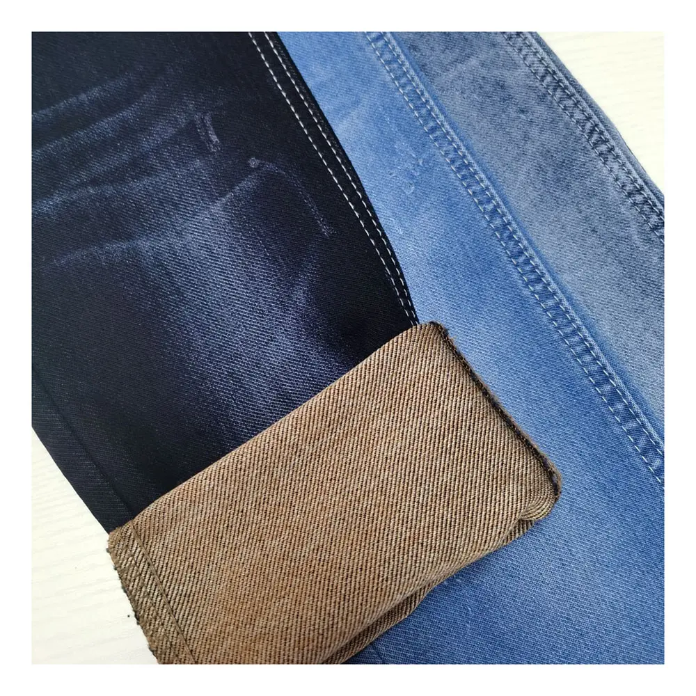 Wholesale Denim Stretch Denim Jeans Fabric for Women Cotton Woven 11oz Stock Denim Fabric in China YARN DYED TWILL Medium Weight