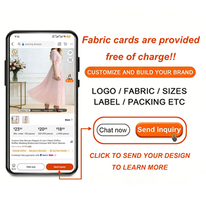 حجم مخصص النساء أنيقة على شكل حرف V الرقبة شيفون الكشكشة الزفاف وصيفة الشرف فساتين بأكمام قصيرة - Product Image 6