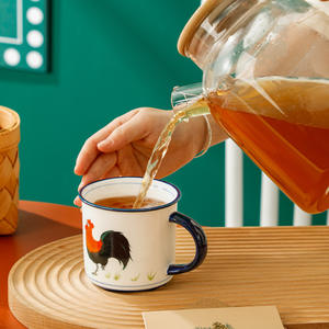 شخصية كبيرة الديك قدح قهوة من السيراميك للنساء والرجال - Product Image 3