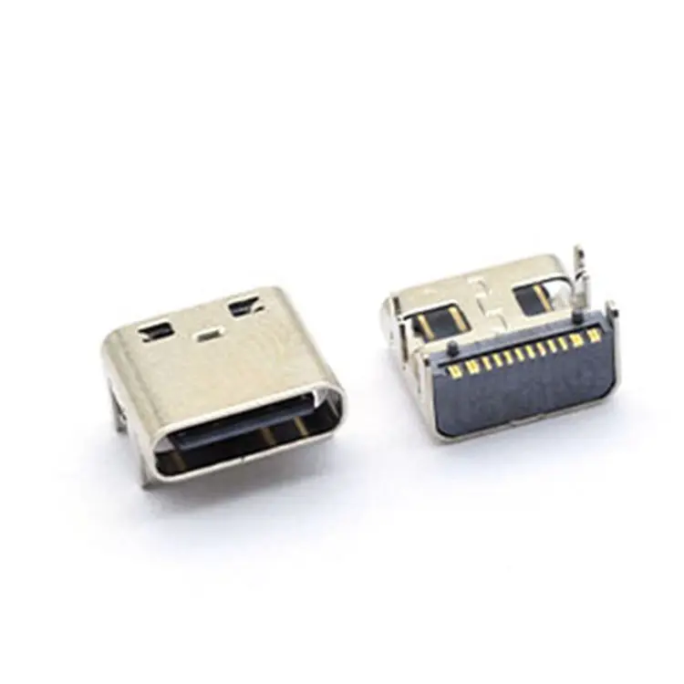 Hot Bán 16pin Usb SMT Usb Loại C Kết Nối Nữ Type-C 16pin Nữ Kết Nối Chiều Cao 1.0Mm