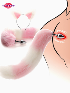Juguetes sexuales Anal <span class=keywords><strong>Plug</strong></span> <span class=keywords><strong>Tail</strong></span> con Juegos Para adultos Orejas Sexy Dress up Fox <span class=keywords><strong>Tail</strong></span> <span class=keywords><strong>Butt</strong></span> Plugs Anales Produtos Eroticos - Product Image 4