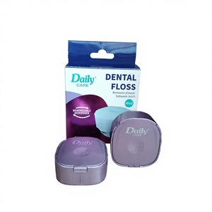 Hilo Dental <span class=keywords><strong>Super</strong></span> <span class=keywords><strong>Floss</strong></span> con Función Retráctil Única, Diseño Exclusivo, Empaque en Caja de Diamantes, 50 Unidades, Hilo Dental Esponjoso con Enhebrador - Product Image 1