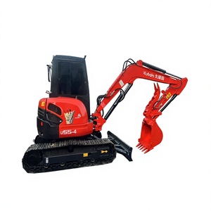 Mini-excavatrice U55-4 2020 de 5 tonnes avec godet de 0,2 m, moteur Cummins 49 kW, couleur rouge - Product Image 1