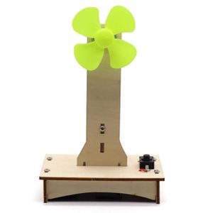 OKYN-G5495 <b>Wooden</b> DIY Fan Kit STEM Educational <b>Toys</b> for Kids Science Physics Learning - Product Image 2