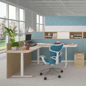 3 chân thép có thể điều chỉnh L hình dạng ngồi đứng điện Chiều cao có thể điều chỉnh góc 90 180 điều hành Bàn máy tính văn phòng - Product Image 4