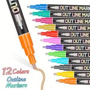 Artline Solid Multicolor Medium Point Art 20 Pcs <b>Colors</b> Glitter <b>Pen</b> Markers for Black Paper - Product Image 2