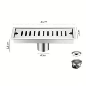Drain de douche linéaire invisible pour salle de bain, insert carré pour carrelage, grille de vidange au sol - Product Image 1