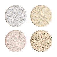 Sous-verre coréen en gros à carreaux colorés, antidérapant, absorbant, impression par transfert thermique moderne, durable pour salon