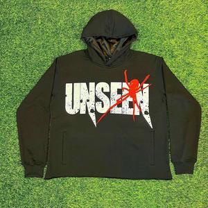 Sweats à capuche de sérigraphie pour hommes en coton éponge français personnalisé surdimensionné lourd à séchage rapide disponible en usine - Product Image 1