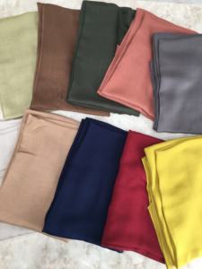 ผ้าพันคอปั่นขอบแคบผ้าเรยอนแบบ2-in-1ระบายอากาศได้ดีสีทึบบางสไตล์ยุโรปอเมริกันดูไบ - Product Image 6